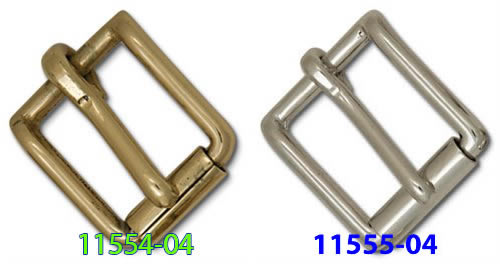 (#18)11554_11555-04 ローラー バックル ベルト巾:25mm　カラー2種類(真鍮、ニッケル)　1個入　タンデ..