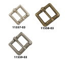(#18)11557_11558_11559_03 ローラー ストラップ バックル ベルト巾:19mm カラー3種類(ニッケル、アンティーク真鍮、アンティークニ...