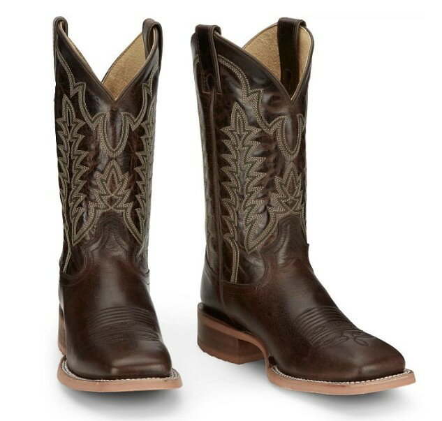 【6/AUCJ2031】ジャスティン　JUSTIN　メンズ ライル　アンバー　ウエスタンブーツ