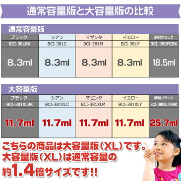 <クーポンで最大1000円OFF>BCI-381XL+380XL/5MP キヤノン インク BCI-381XL-380XL-5MP 大容量版 5色セット BCI-381-380の大容量 対応機種:PIXUS TS8230 TS8130 TS6230 TS6130 TR9530 TR8530 TR7530【ネコポス送料無料】【互換インクカートリッジ】