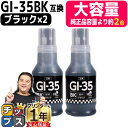 ★エントリーで最大P24倍 【純正の2倍 6,000枚の大容量印刷】 キャノン用 GI-35 ブラック 2セット 顔料 互換インク ボトル 内容: GI-35B...