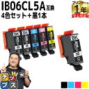 ★エントリーで最大P24倍 【全色顔料】 エプソン用 IB06A メガネ IB06CL5A 顔料 4色5本セット+ブラック1本 計6本 互換インクカートリッジ ...