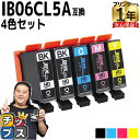 ★エントリーで+P10倍&GWクーポン配布 【全色顔料】 エプソン用 IB06A メガネ IB06CL5A 顔料 4色5本セット 互換インクカートリッジ ib0...