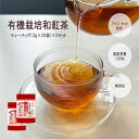 紅茶 オーガニック【2個セット】有機栽培 和紅茶 ティーバッグ 3g×20 有機栽培 オーガニック 紅茶 和紅茶 国産茶葉100% タグ無し 無添加 無着色 国産紅茶 茶葉 無糖飲料 アイスティー 鹿児島 送料無料 ホット アイス 両用 ストレートティー　ブラックティー