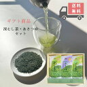 お茶 鹿児島茶 茶葉 ギフト 100g 3本詰合せ | さつま深むし×2 あさつゆ×1 | 送料無料 日付指定可 熨斗 のし メッセージカード お茶の沢田園 知...