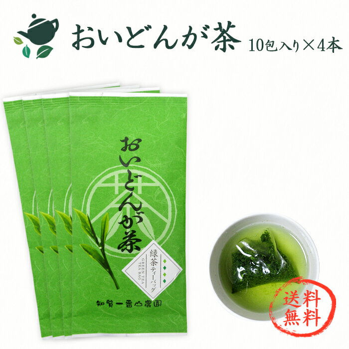 【日本茶】おいどんが茶ティーバッグ【50g(5g×10個)×4本】★ 送料無料 ★/ 知覧茶 ティーバッグ 新茶 煎茶 緑茶 深蒸し茶 水出し 冷茶 鹿児島茶 南九州市産 お茶 ティー バッグ ギフト 茶葉 カテキン