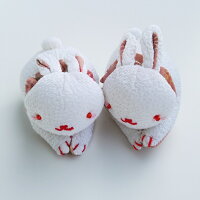 【うさぎシリーズ】ちりめんうさぎのおじゃみ:2個セット
