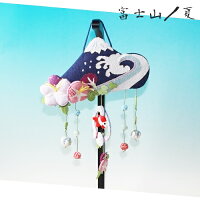 【ちりめん細工館】変わり下げ飾り《富士山/夏景色》