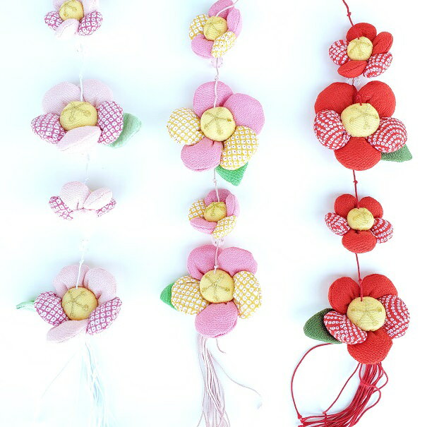 つるし飾り 壁飾り インテリア ドア 飾り [一本吊りロング 梅の花盛り] 梅 ウメ つるし飾り 開運 吊る..