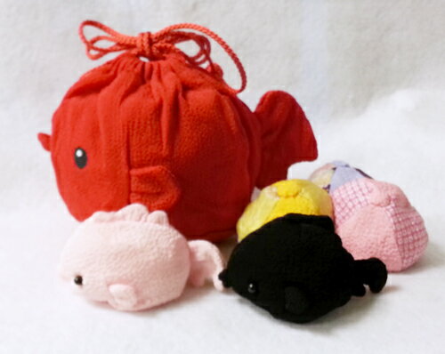 楽天市場 猫の日 かわいいお手玉５つと巾着のついた キャラクターお手玉 金魚 猫 うさぎ かめ かえる くま 和柄 お手玉 可愛い 巾着付き 知育 脳トレ ちりめん細工館 楽天市場店
