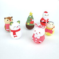 【ちりめん細工館】起き上がり小法師クリスマス