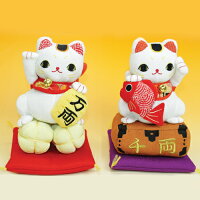 【招喜屋】正月飾り《福背おい招き猫》10P01Nov14