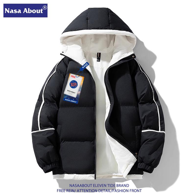 ダウンジャケット メンズ ?帽 ポリエステル 中綿 防寒 アウター ジャンパー ブルゾン カジュアル スポ..