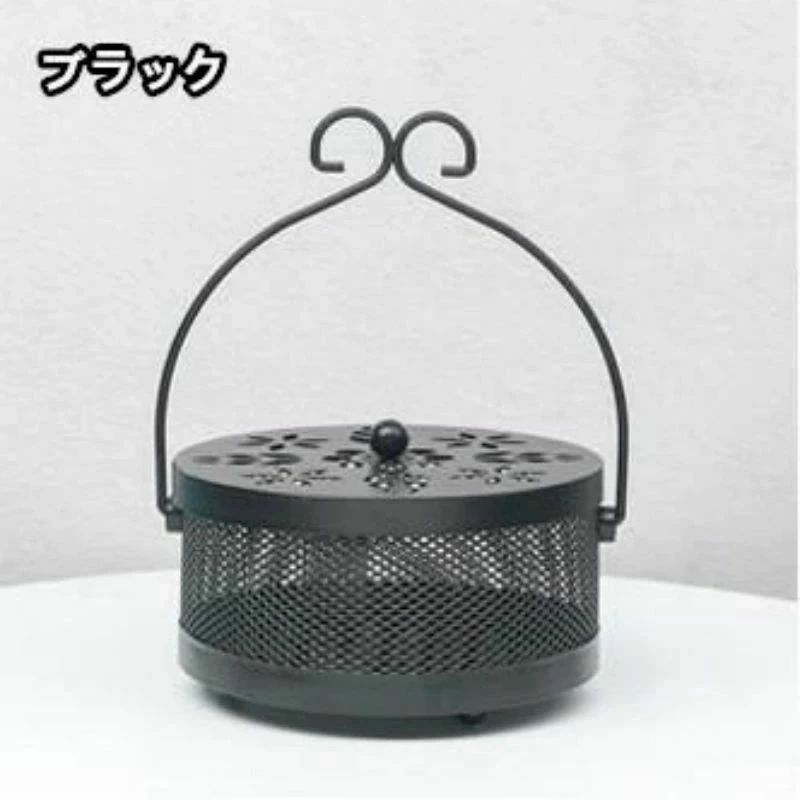 アレコレライフの吊り下げ 蚊取り器 蚊取り線香立て 蚊取り線香ホルダー おしゃれ 虫除け 蚊取り線香入れ 蚊遣り 蚊取り ホルダー スタンド スチール製 線香入れ｜アングル2