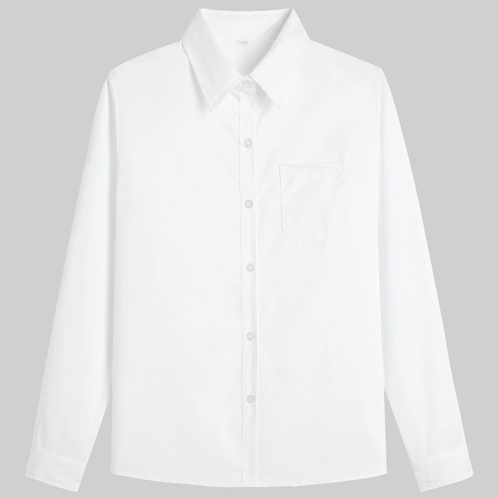 Rakuten - 入学式 卒業式 襟付き ブラウス 面接 レディース 制服 ワイシャツ 透けにくい 美シルエット ビジネス インナー 半袖 レギュラー襟 ホワイト OL 事務服 長袖 無地 ユニフォーム スーツ 就活