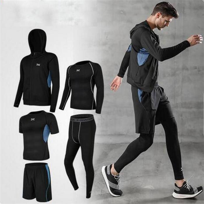 ボディコン すかっと ャージー シンプル ブラック マッスル ランニングウェア 長袖長ズボン 運動着 男..