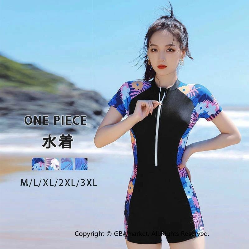 体型カバー プール 可愛い 中学生 海 おしゃれ 痩せて見え 花柄 学生 新作 大きいサイズ 水着 シンプル オールインワン レディース フィットネス スポーティー 水着 水陸両用 ビーチ スイムウェア 高校生 オトナ女子