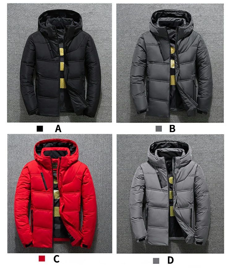 メンズファッション かっこいい 紳士用 ファスナー ダウンコート ショート丈 あったか ジャンパー 中綿ジャケット 大きいサイズ 中綿コート 無地 ゆったり 厚手 暖かい 防寒 保温 ハイネック フード付き 防水 防風 冬 アウター メンズ ダウンジャケット