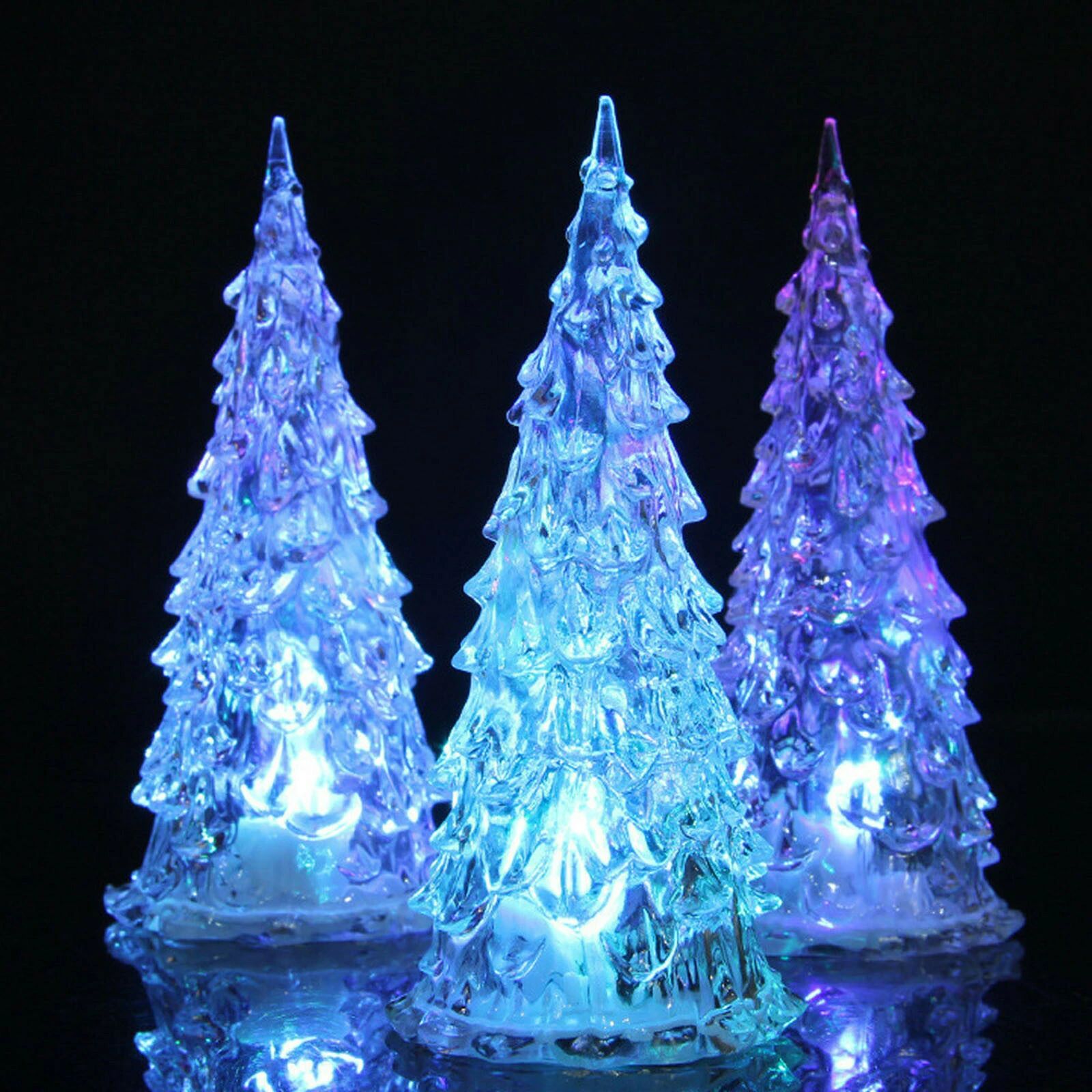 アクリルの色が変わるLEDナイトライト クリスマスツリー 家の装飾 クリスマスの飾り 新しいウェディング