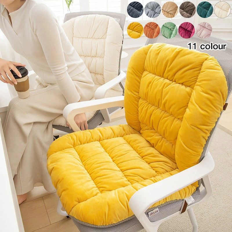 Rakuten - オフィスクッション 背もたれ 椅子用座布団 座布団 四季適用 一人用 ベルト付き おしゃれ 椅子用クッション デスクワーク 送料無料 シートクッション 背もたれクッション 通気 オールシーズン 在宅 座椅子 椅子用 11colour クッション 楽天海外通販