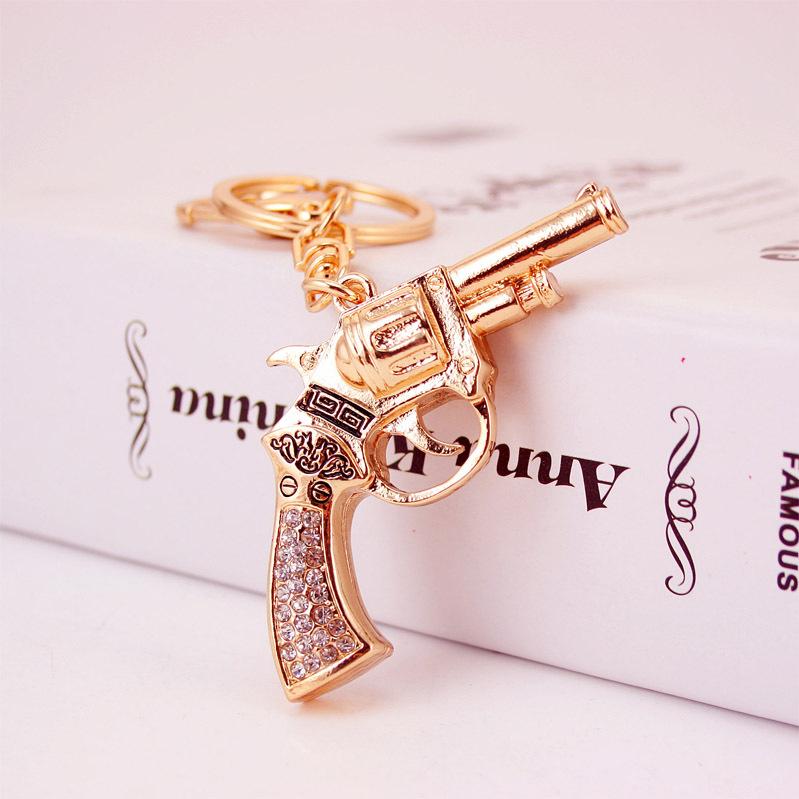 キーホルダー PUBG 絶地求生 バトルロワイヤル リボルバー 拳銃 亜鉛合金 メタル キーリング バッグチャーム ユニークデザイン モダンアート 個性的なアクセサリー