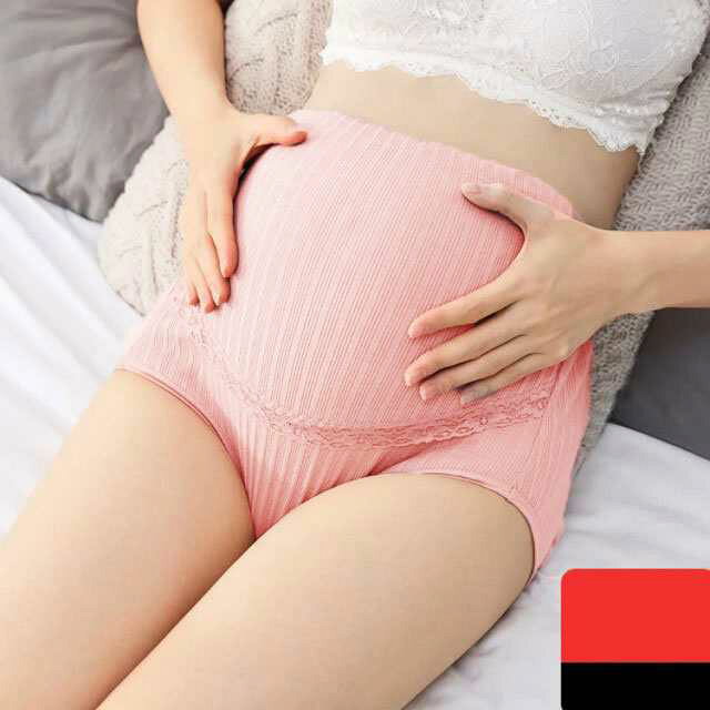 アレコレライフの無地 ハイウエスト 肌に優しい M/L/LL/3L/4L 下着 インナー 妊娠初期 【送料無料】3枚セット 妊婦 3枚組 マタニティ パンツ 産前 ショーツ 下着 伸縮 ストレッチ 妊娠 ママ 出産準備 マタニティー 綿100％ ウエスト調節｜アングル2