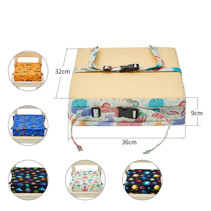 車 洗える お子様用 ベビーチェア 厚さ9cm イス 宇宙 椅子クッション チェアクッシ...