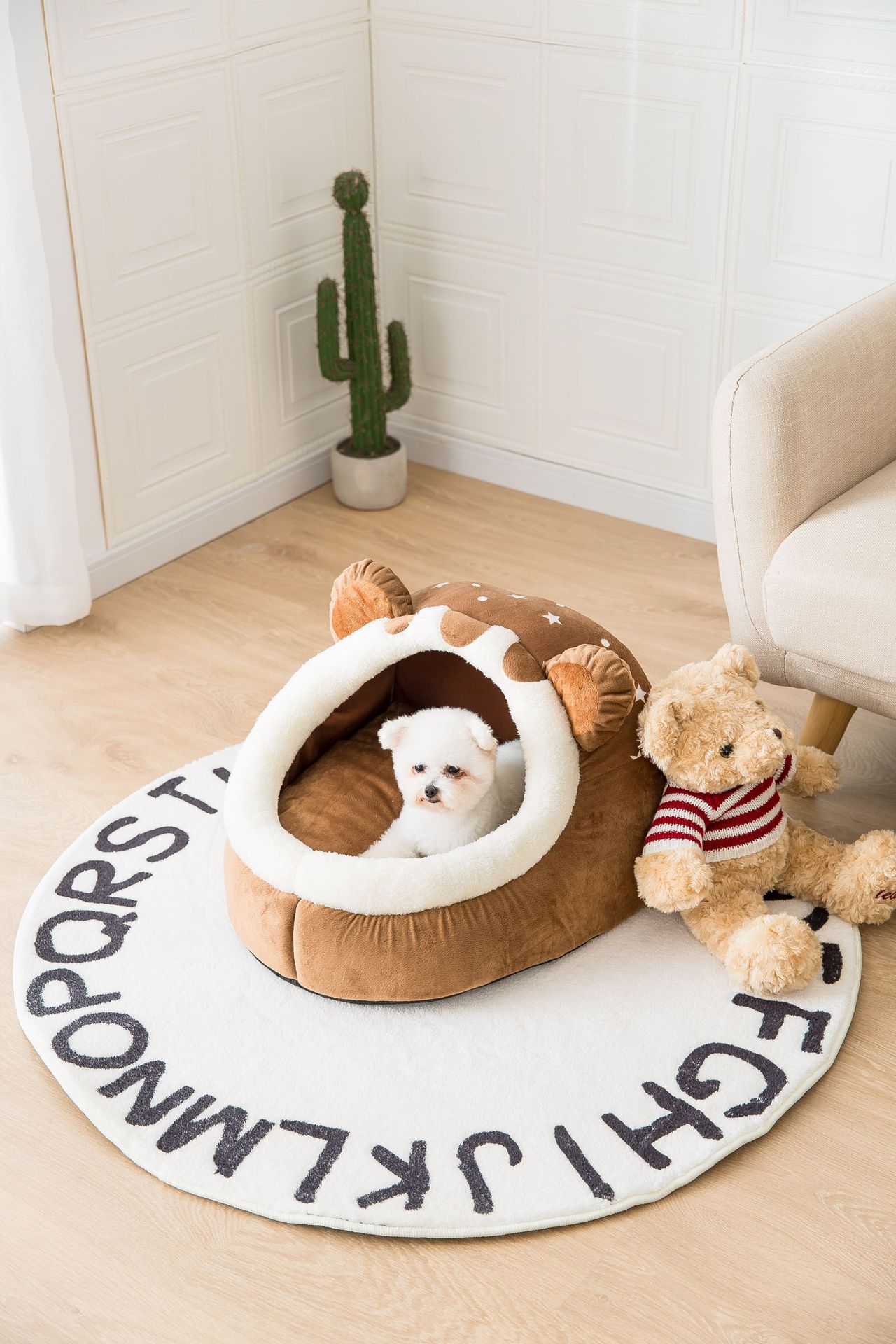 半密閉式防風 柔らかいキャットハウスペット用品 寝床 滑り止め 四季通用 洗える ハウス 犬猫兼用 寒さ対策 クッション ペットハウス 犬ベッド ベッド 猫 猫用品 キャットハウスペットテント 冬 ペットベッド ドームハウス ドーム型 ペットベッド 2