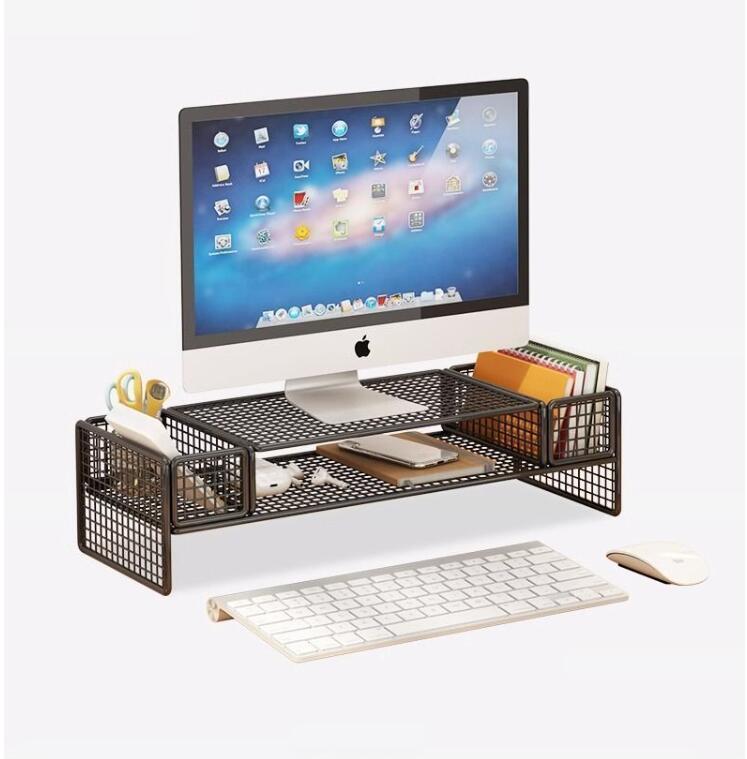 デスク収納 机上ラック モニタースタンド ラック 卓上 PCラック 机上台 【送料無料...