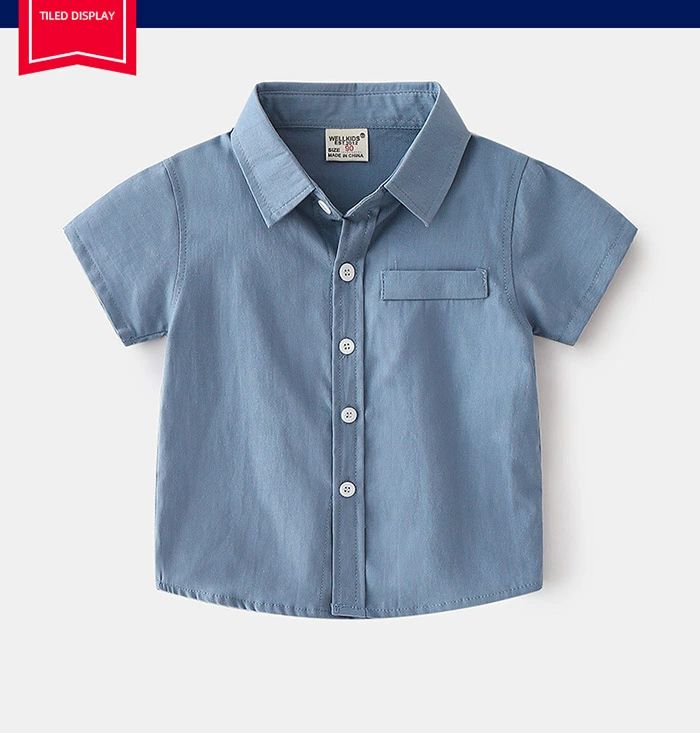 シャツ 男の子 半袖シャツ キッズ tシャツ 子供シャツ 男児 夏物 夏 綿 コットン キッズフォーマル ボーイズ Yシャツ 半袖 フォーマル シンプル 入学式 紳士服 結婚式 入園式 卒業式 学生 パーティー カジュアル 無地 パープル ブルー イエロー ホワイト90/100/110/120/130cm 2