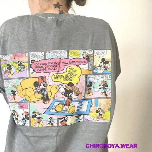 【即納】コミック調ミッキー×ミニーTシャツ ディズニー ミッキーミニー ミキミニ
