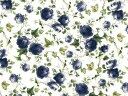 白磁用転写紙 ブルーアイビーローズ(クリア) / 青 バラ 薔薇 ブルーローズ blue rose 花柄 flower フラワー プレゼント ピンク 赤 レッド...