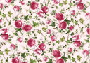 白磁用転写紙 ピンクアイビーローズ(背面ピンク) / バラ 薔薇 ローズ rose 花柄 flower フラワー プレゼント ピンク 赤 レッドb0