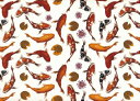 白磁用転写紙 ニシキゴイ / nishikigoi 錦鯉 コイ こい 魚 fish フィッシュ 金魚 兜 着物帯 ひな人形 雛人形 ひなまつり ひな祭り おひなさま 桃の節句 和柄 食器 湯呑 和風 日本japan 春 お重 お茶碗 縁起物 お正月