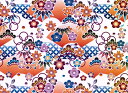 白磁用転写紙 松竹梅 / 着物帯 ひなまつり 祭り おひなさま 和柄 和風 日本 桜 春 女の子 お正月 和食器 お重 ピンク 縁起物 sakura 梅 花柄