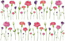 白磁用転写紙Q 9001カーネーション(母の日) / マザーズデイ carnation ママ 花柄 flower フラワー プレゼント ピンク 赤 レッドq0
