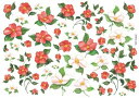 白磁用転写紙Q 9022椿/ 着物 帯 和柄 和風 日本 桜 春 女の子 花 花柄 つばき 和食器 茶碗 お茶碗 赤 白 花柄 お正月 和食器 お重 ピンク ...