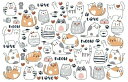 白磁用転写紙Q 新入荷!9099ラブキティ / ハート ねこ 猫 ネコ 子猫 Kitty キャット キャッツ cats love 子供 キッズ 動物 アニマル ...