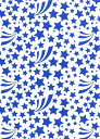 【転写紙】流れ星(ヴィヴィッドブルー)/ クリスマス Xmas プレゼント ギフト 贈り物 青 色 blue マグカップ 冬 ウィンター スターstar シュー...