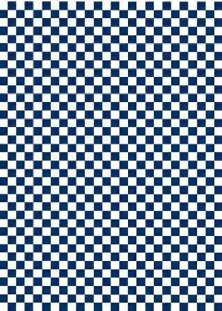 【転写紙】市松（ダークネイビー）マス目7mm　/ いちまつ チェック チェッカー 四角 染め物 格子模様 ..