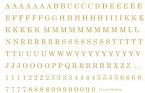 【転写紙】センチュリーイニシャル（マイカゴールド）※文字の大きさは約1cmです。 / 英字 英語 ロゴ 名前 名入れ 金色 雲母金 メッセージ アルファベット 数字ナンバー
