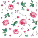 白磁用転写紙NR 13346ディスペーションオブローズ / バラ 薔薇 ローズ rose 花柄 flower フラワー プレゼント ピンク 赤 レッド