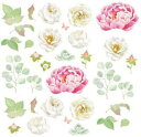 白磁用転写紙NR 13483 ホワイトロージー / 白 バラ 薔薇 ローズ white rose ピンク 花柄 flower フラワー プレゼント モダン ブラ...