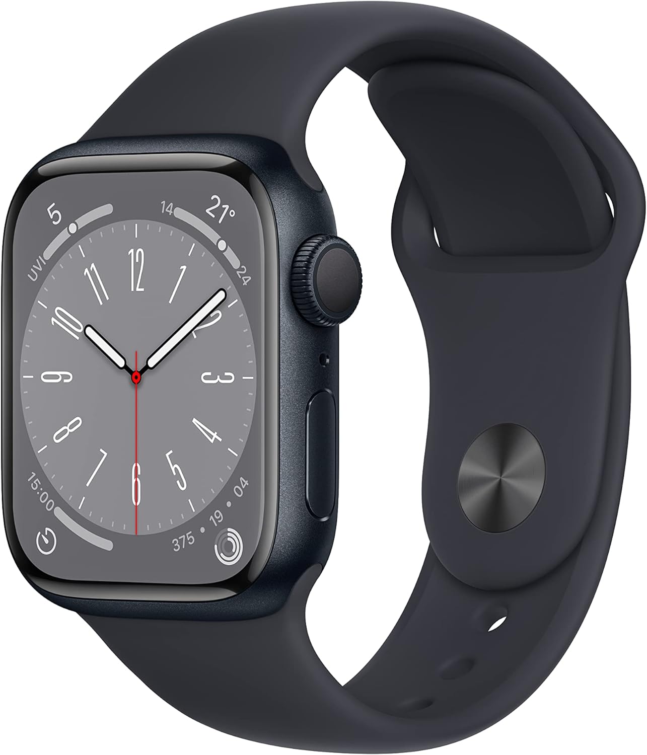 スペック情報 ブランド Apple(アップル) 代表カラー：ブラック｜OS種類：WATCH OS｜カレンダー：有｜シリーズ（スマートウォッチ）：Apple Watch（アップル）｜メール着信通知：有｜音楽再生：有｜機種・対応機種：Apple Watch Series 8｜電話着信通知：有｜ランニング：有｜サイクリング：有｜GPS対応：有｜ストレージ容量合計：32.0 GB｜スマートウォッチのディスプレイ種類：OLED｜ブランド名（カナ）：APPLE｜消費カロリー計算：有｜心拍センサー：有｜水泳：有｜電子マネー決済：有｜Bluetooth対応：有｜音声アシスタント：有｜加速度センサー：有｜ジャイロセンサー：有｜気圧・高度計：有 【外観・状態】 【 Aランク】となります。 商品から30cm離れて見ると、表面的なキズ・損傷は確認できません。 ※外箱は、アップル純正箱ではございません。 ※メーカー保証、Apple Careは付いておりません。 ※初期化済み・動作確認済み・アクティベーションロック解除済み・クリーニング済み・消毒済み 【初期不良における保証】 商品到着後90日以内にご連絡いただいたもの且つ自然故障のみ返品・交換が可能です。 ※当方へ返送後のご返金・交換になります。 ※こちらで同様の症状が確認できない場合は、着払いにて再度発送させて頂きますので予めご了承くださいませ。 ※複数サイトを運営しており共有在庫のため、ご注文のタイミングによっては商品をご用意できない場合がございます。 商品のご用意が出来なかった場合には、代替品の提案もしくはご注文のキャンセルをさせて頂きます。 予めご了承くださいませ。 上記をご理解・ご了承の上、購入をお願いいたします。 ※ランクについて 状態ランク名 詳細 新品 通電、動作されていない未開封品です。 Sランク---未使用 本体、付属品ともに使用跡、キズ等がなく、通常使用されていない物 本体、外装、及び付属品が工場出荷時の状態 箱および内容物に破損、欠品(保証書、冊子等を含む)がない物 動作確認の為、複数回通電・充電を行っております Aランク---新品に近い バッテリー残量:80%以上 スクリーンにキズがなく、外装には30cm以上離れたところからでは確認できない程度のごく軽いキズがある場合があります。 Bランク---美品 バッテリー残量:80%以上 外装に軽いキズはありますが、50cm以上離れたところからでは見えないキズです。限定的な薄い擦り傷。 Cランク---良品 バッテリー残量:80%以上 外装に、50cm以上離れたところから見える程度のキズや凹みがあります。主要な機能障害はありません。