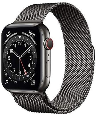  純正 アップル /Apple Watch Series 6 (GPS + Cellularモデル) - 44mm グラファイトステンレススチールケースとグラファイトミラネーゼループ スマートウォッチ 本体M09J3J/A 新品 