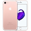 【最大2000円OFFクッポン★ポイントUP機会】【中古】整備済み Apple アップル iPhone7 32GB ローズゴールド simフリー 【送料無料】
