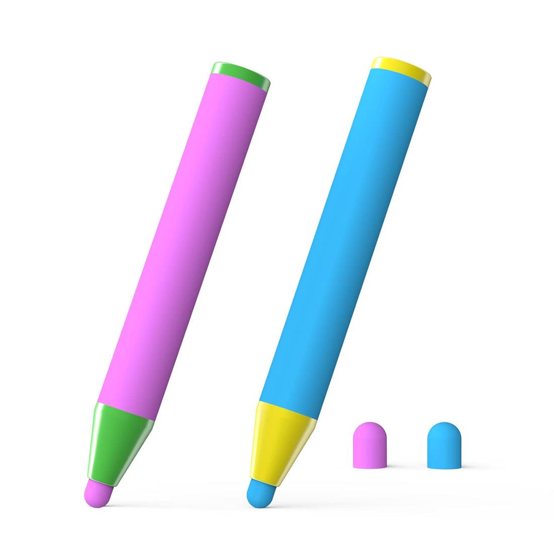 Ciscle タッチペン 子供用スタイラスペン 握りやすい クレヨン形 ほとんどの絵描きAPPに対応 iPad/iPho..