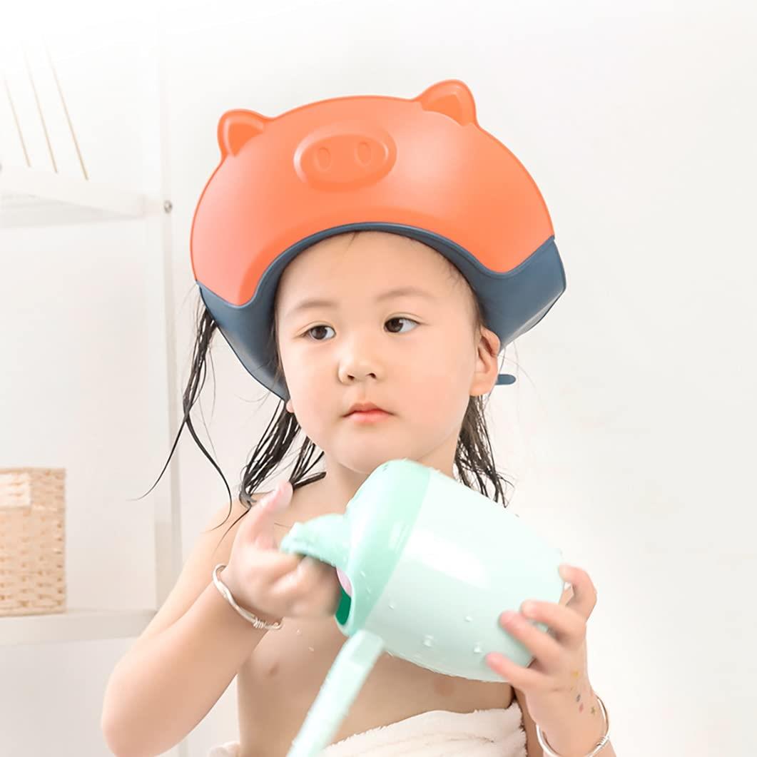 目に水が入らない シャンプーハット 6ヶ月以上の子供が使用できます サイズ調整可能なシャンプーキャッ..