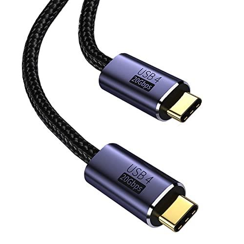 USB4 ケーブル USB Type-C ケーブル Thunderbolt 3対応 20Gbps高速転送 PD対応 100W急速充電 8K / 60Hz..