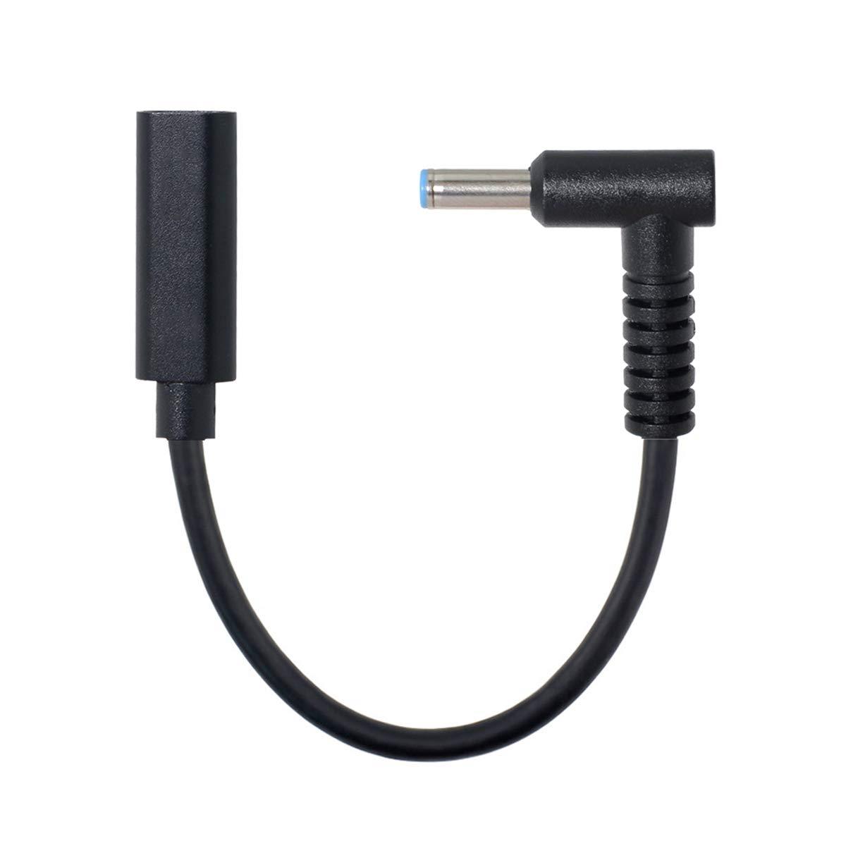 CableccタイプC USB-Cメス入力、DC 4.5 * 3.0mm電源PD充電ケーブル、HPラップトップ18-20Vに適合
